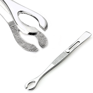 Foerster Tweezer réselt ovál csipesz